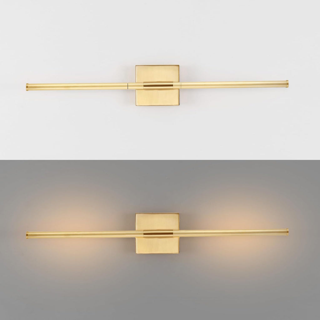 28" LED Brass Gold Wall Sconce