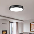 13" 3CCT Dimmable Matte Black Flush Mount Ceiling Light