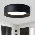 11.8" Matte Black Flush Mount Ceiling Light