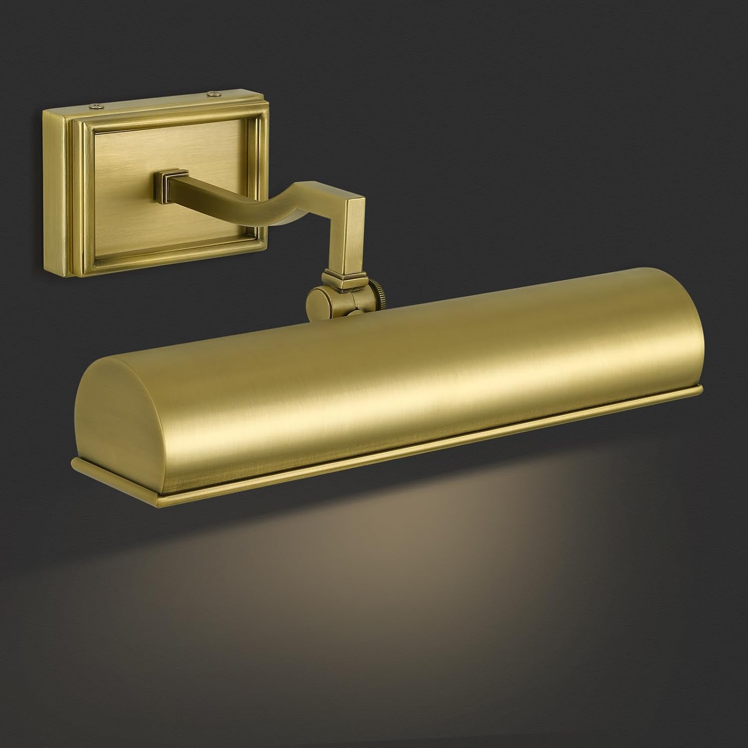 12" Brass Hardwired Gallery Picture Light