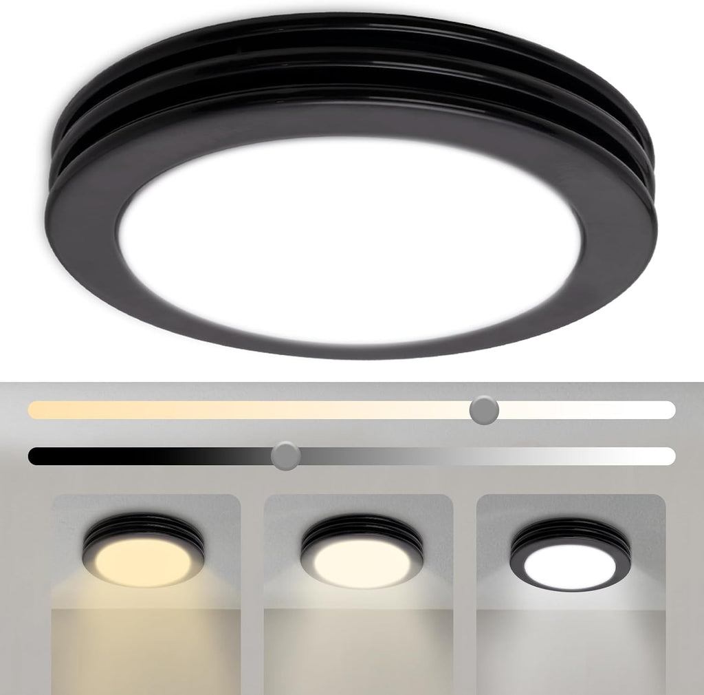 80CFM Bathroom Fan Light Matte Black