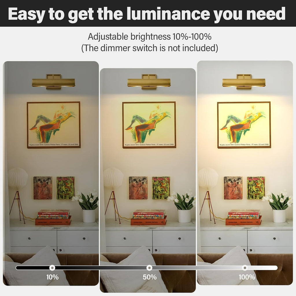 Linear Brass Art Picture Light