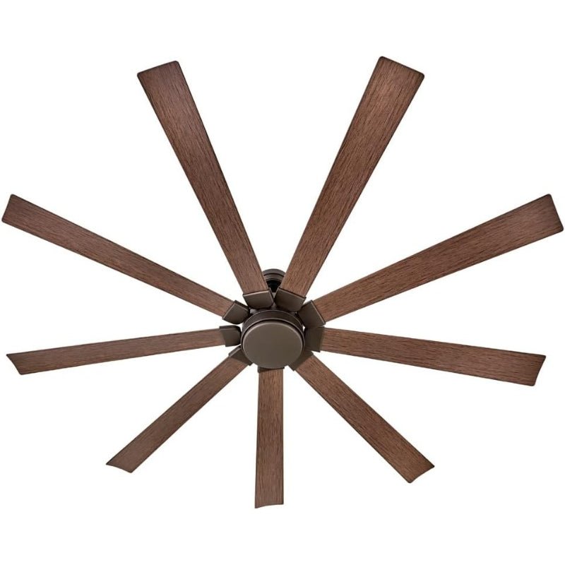 80" Smart LED Ceiling Fan, Matte Bronze/Walnut
