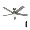 52" Matte Silver Smart Ceiling Fan
